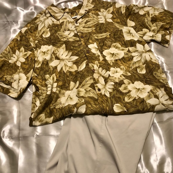 Jos A Banks men’s size large Hawaiian print 👔 shirt - Picture 1 of 6